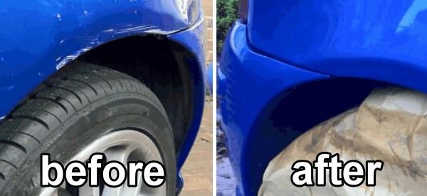 auto body paint before after