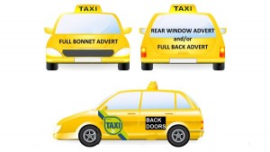 image depicting where you can advertise on taxis in Ireland