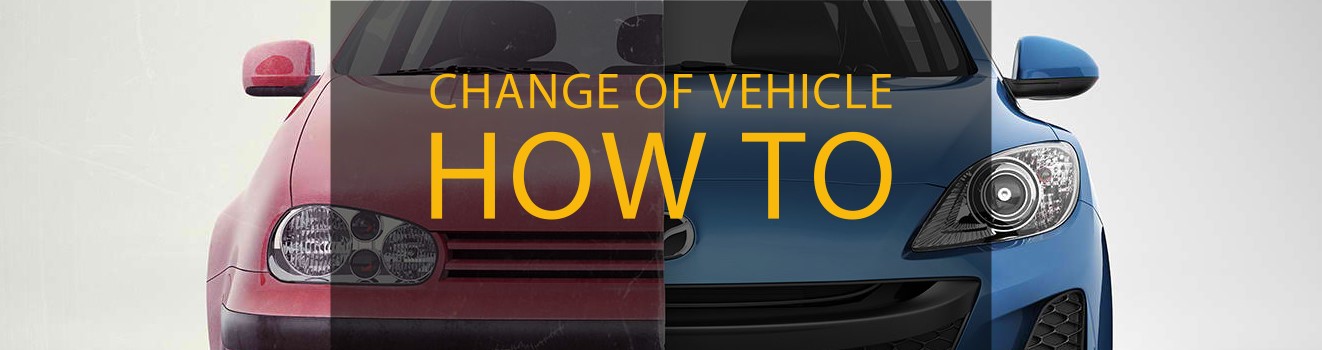 Changing the vehicle associated with an SPSV licence