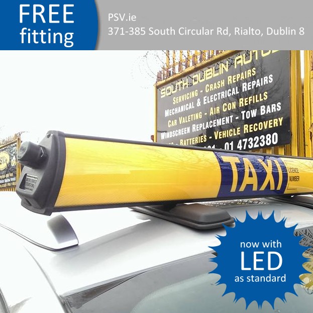 LED Taxi Roof Sign