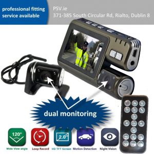 Dual Lens Vehicle Camera Car Black Box DVR with G-Sensor