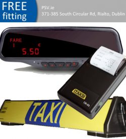 Alberen mirror taxi meter printer and roof sign bundle