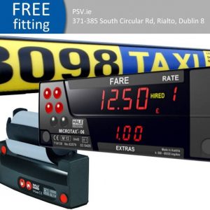 hale mcrotax 06 taxi meter receipt printer and roofsign package