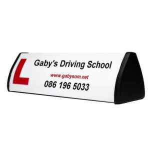 custom driving school roofsign